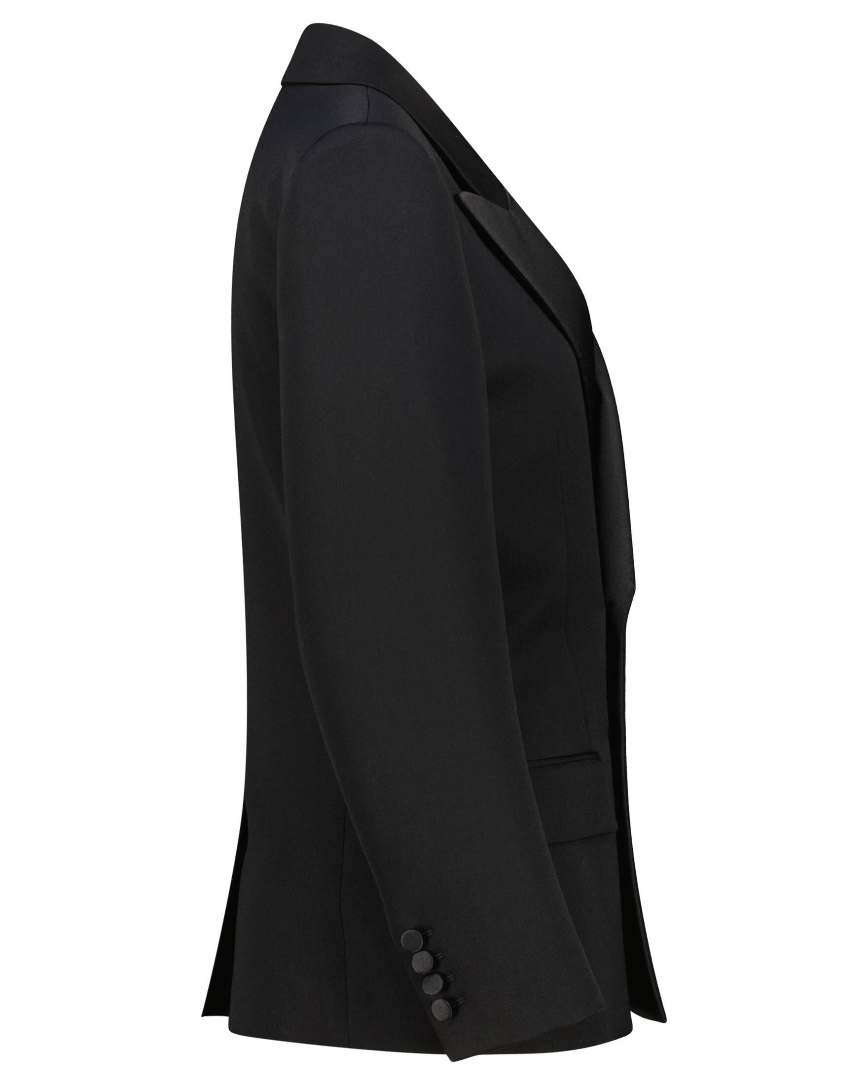 Saint Laurent| Damen Smokingjacke aus Grain de Poudre