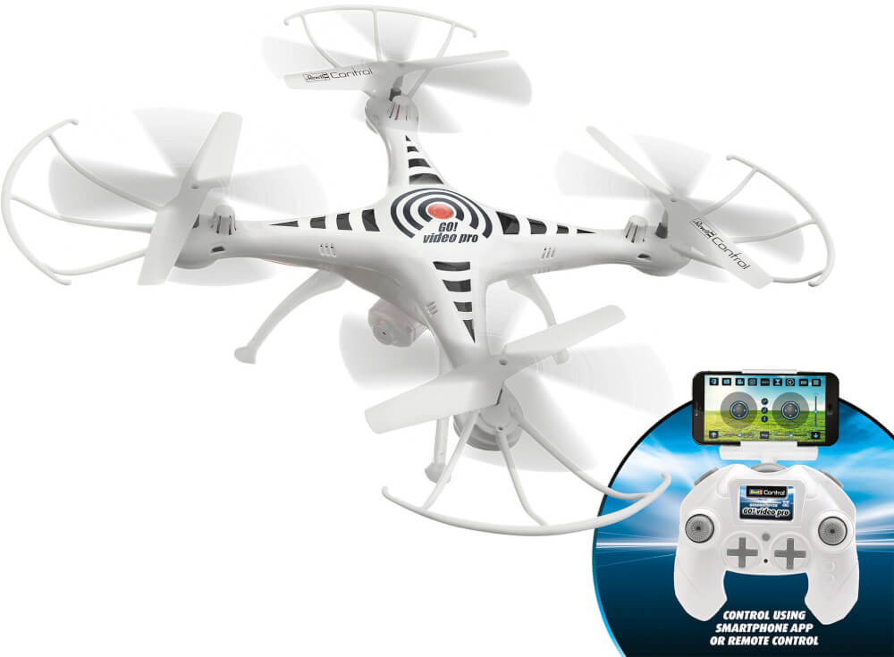 RC Kamera Quadrocopter  Go! Video Pro, Revell Control Ferngesteuerte Drohne