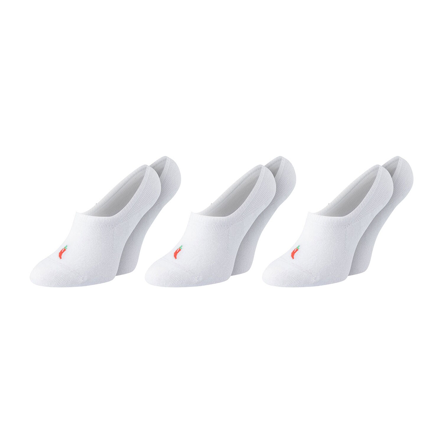 ChiliLifestyle Footies Silicon Sneaker, 3 Paar, für Damen und Herren