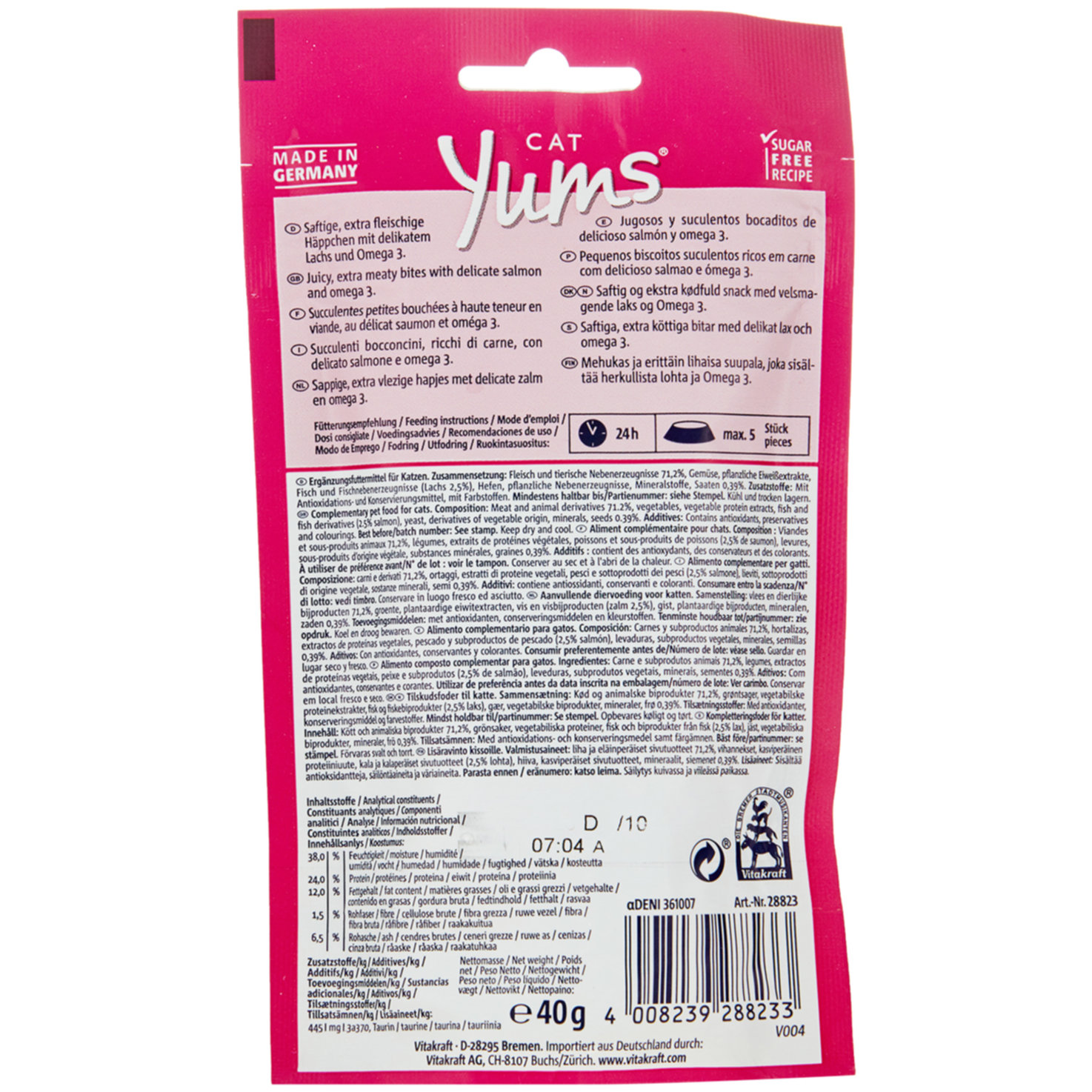 Vitakraft Katzensnack Cat Yums Lachs
