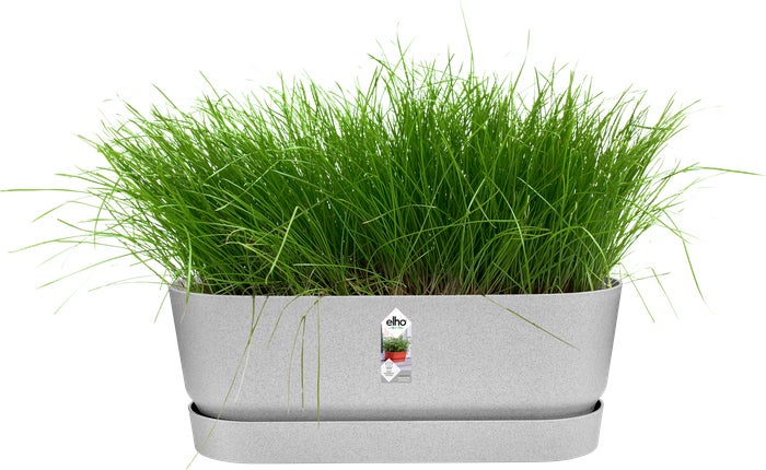 Elho plantenbak Greenville grijs 49 x 19,8 x 17,9 cm