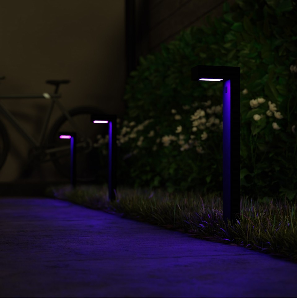 Hombli - Smart Udendørs Pathway Light, Sort (3-pack)