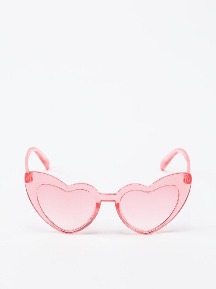Óculos em formato de coração - Rosa
