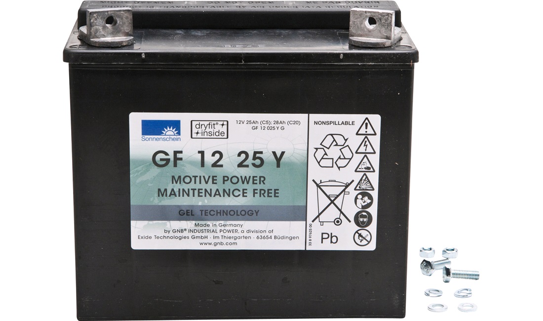 Batteri Exide 12V-25Ah GF12025YG GEL