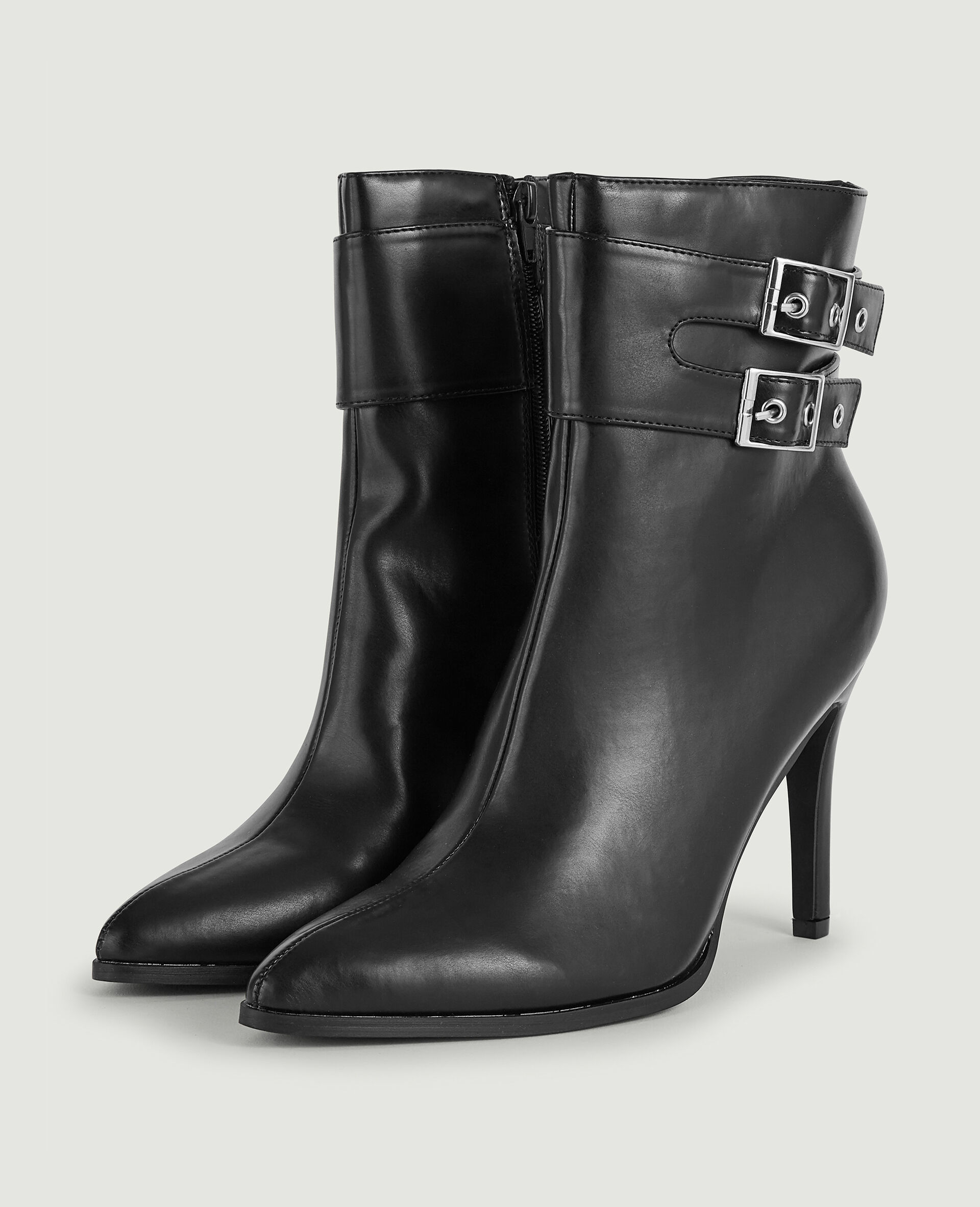 Boots talon bouts pointus - Noir