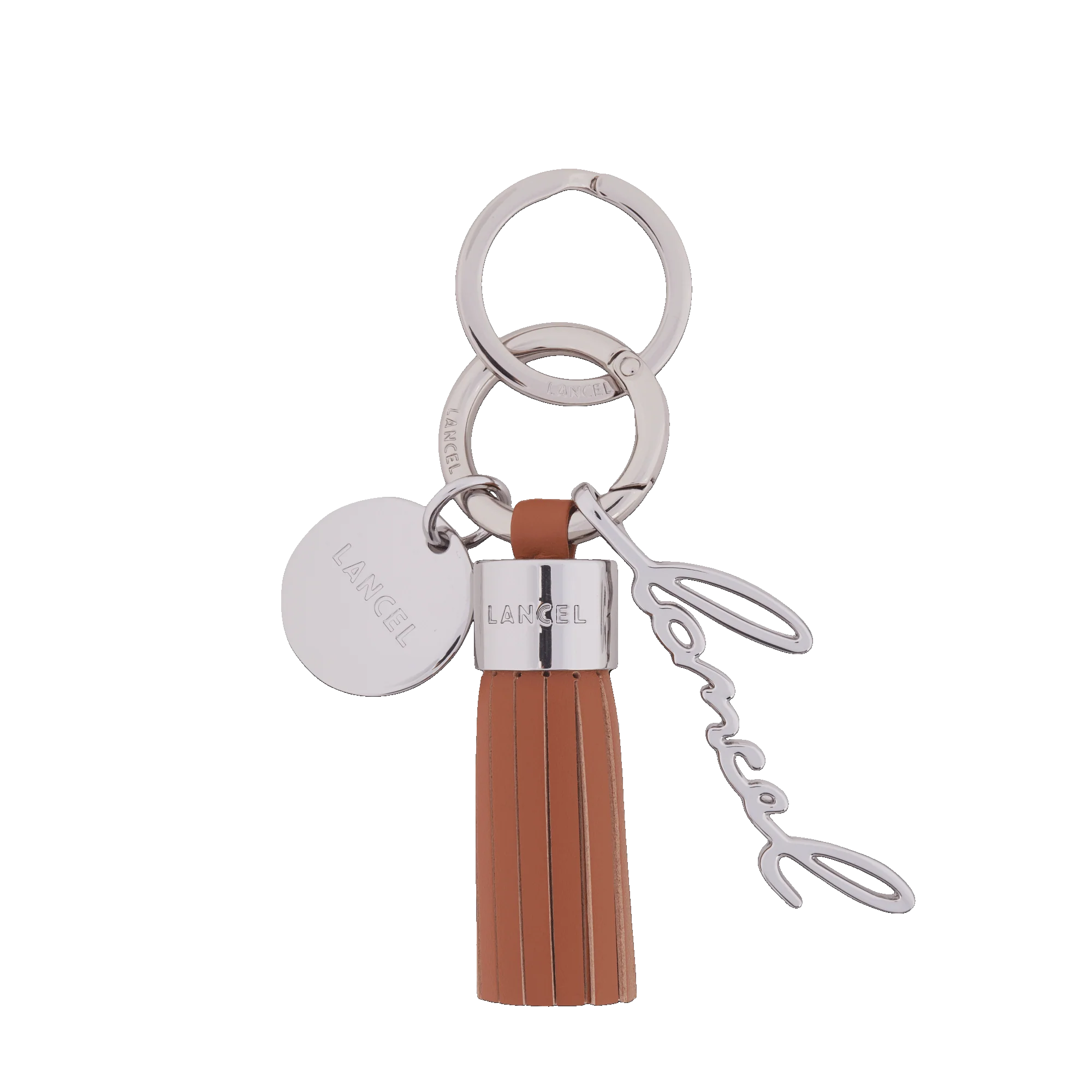 Porte-clé Lancel pompon Premier Flirt de Lancel-Camel