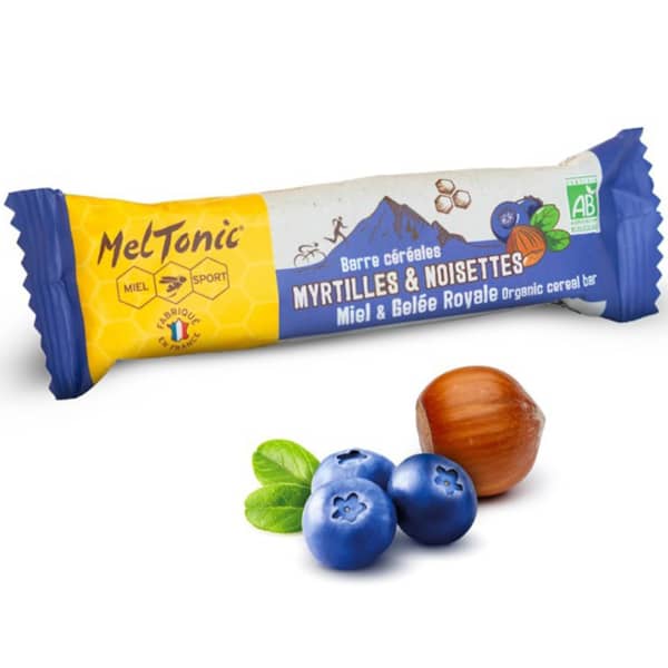 Barres énergétiques MELTONIC BARRE CEREALES BIO MYRTILLES & NOISETTES X20