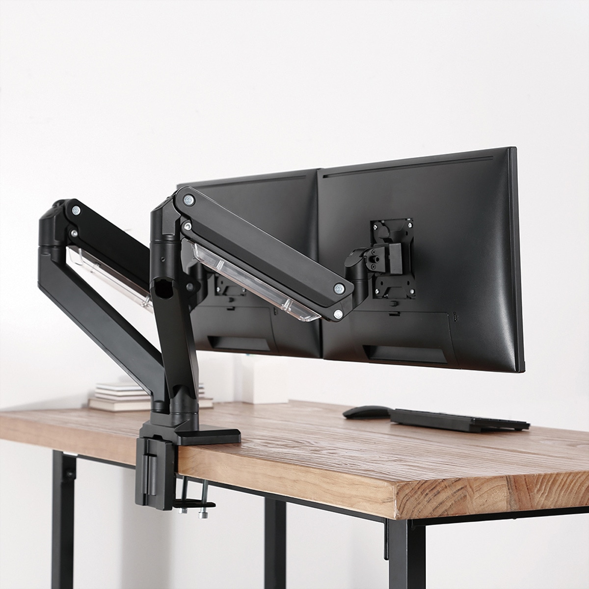 ROLINE »ROLINE LCD-Doppelarm, Tischmontage, Gasfeder, je 5 Gelenke, bis 2x 15 kg«