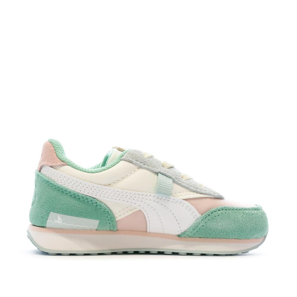 Puma Baskets Verte/Rose Fille Puma Future Rider Animal Crossing
