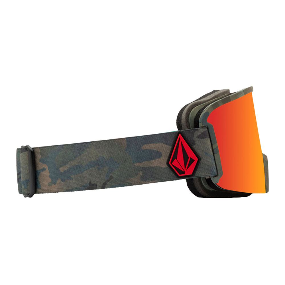 Volcom GARDEN - Masque ski Homme cloudwash camo/red chrome