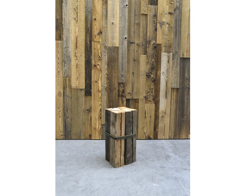 Buildify gerecyclede houten balken, gekapt sparren-/den-/sparrenhout, 100x120mm tot 140x140mm, lengte: 1000mm