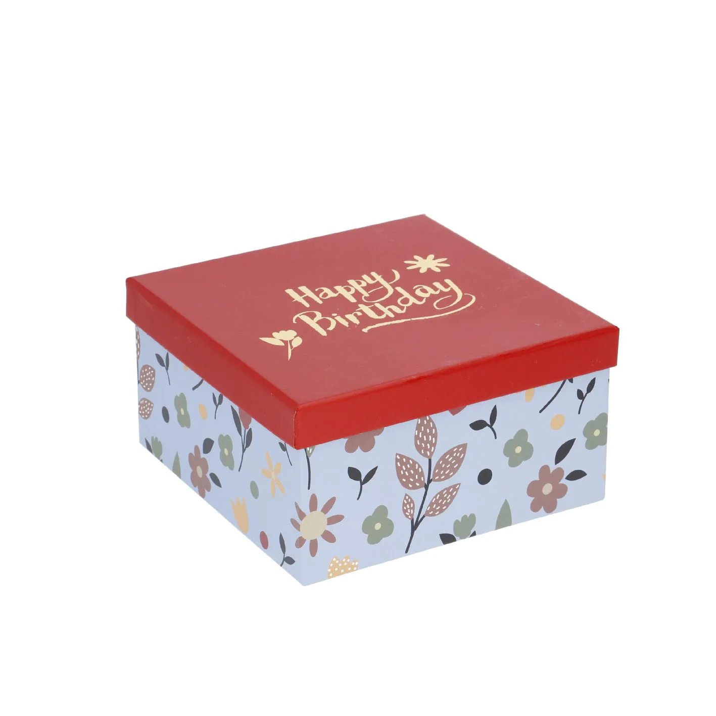 5er Set Geschenkkarton Motiv, blau
