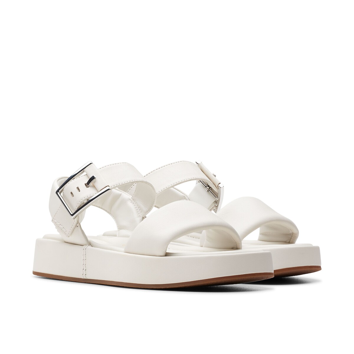 CLARKS<br>Sandálias de couro com tira Alda