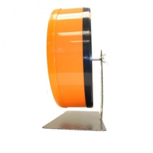Roda de exercícios Silent Wheel para esquilos-voadores e pequenos animais de estimação, preta e laranja.