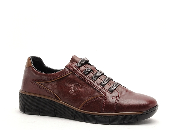 Rieker basses femme tennis femme 53756 bordeaux