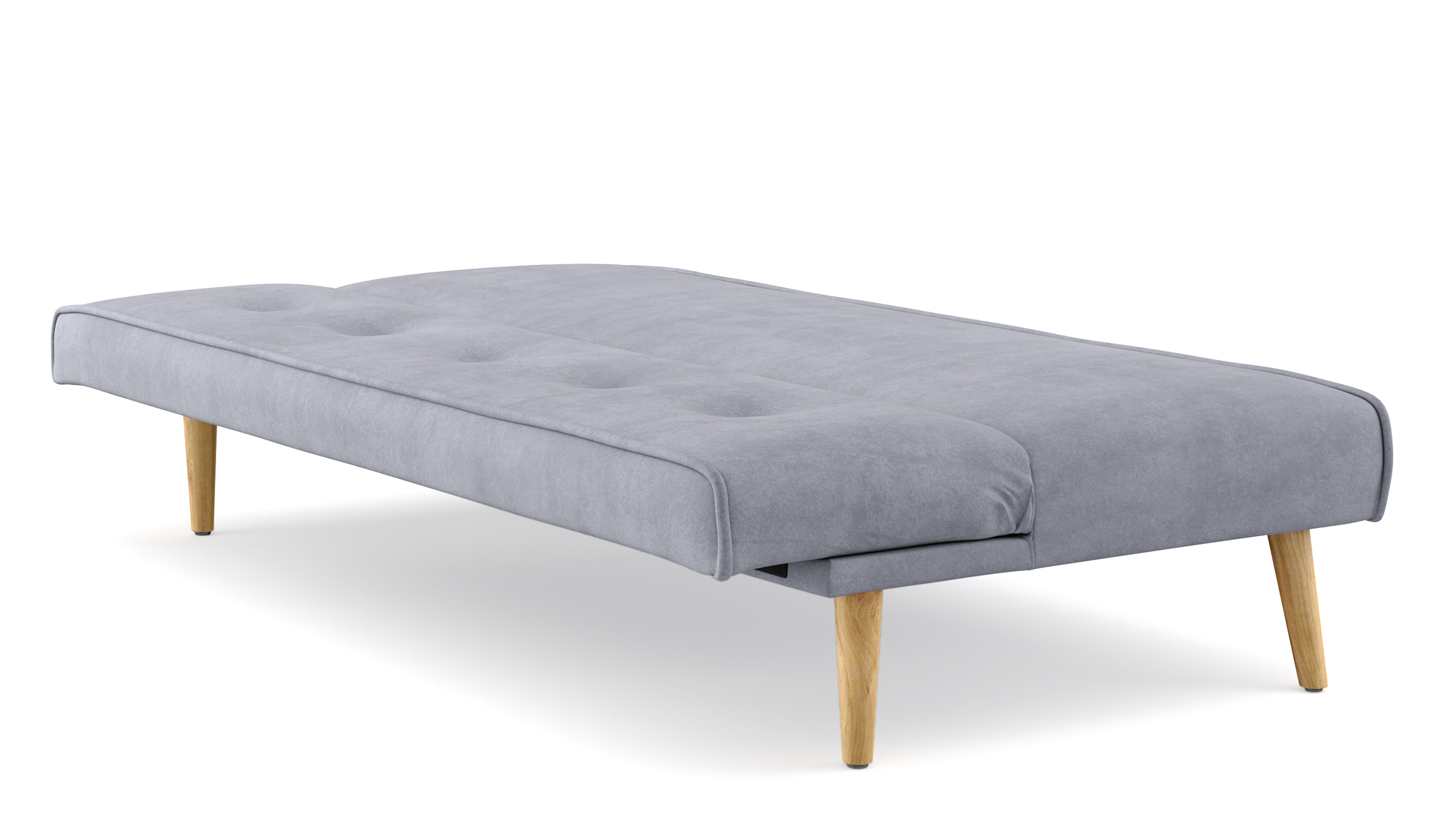 Schlafsofa Samt LEA grau