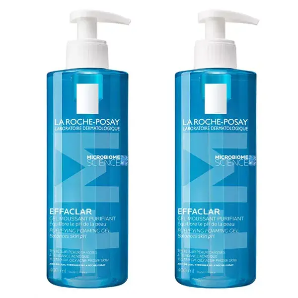 La Roche-Posay Effaclar Gel Espuma Purificante +M 2x400ml