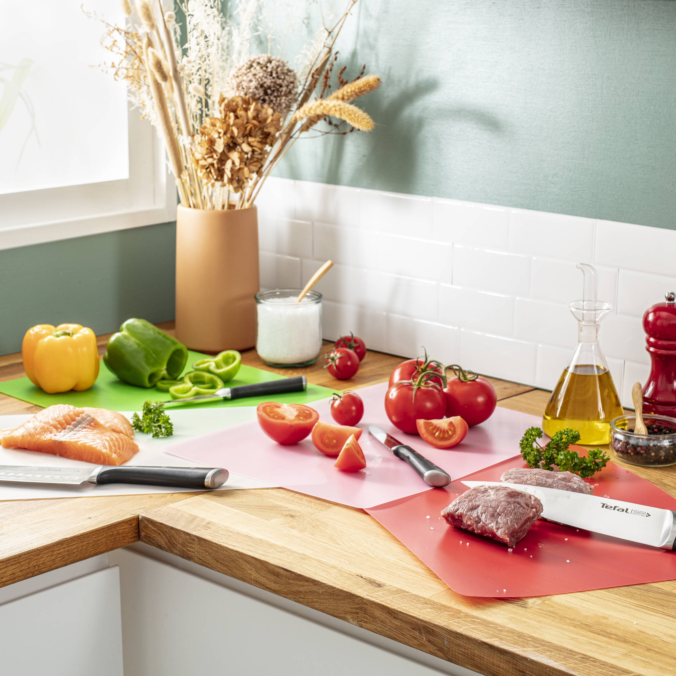 Fresh kitchen K2083514  4 flexibele en multi-inzetbare snijplanken 38x29cm