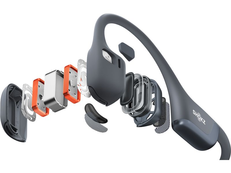 Shokz Bone Conduction Kopfhörer OpenRun Pro 2 USB-C Schwarz Knochenschall-Sport-Kopfhörer