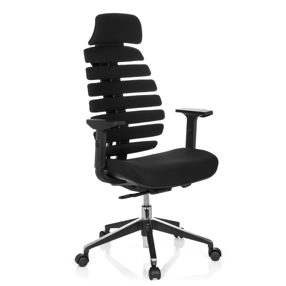 Profi Bürostuhl ERGO LINE II PRO Stoff mit Armlehnen (höhenverstellbar) hjh OFFICE