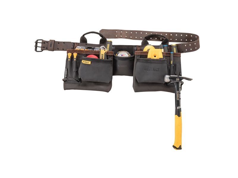 DEWALT Nageltasche mit Gürtel Nageltasche mit 13 Taschen und Bandmassclip