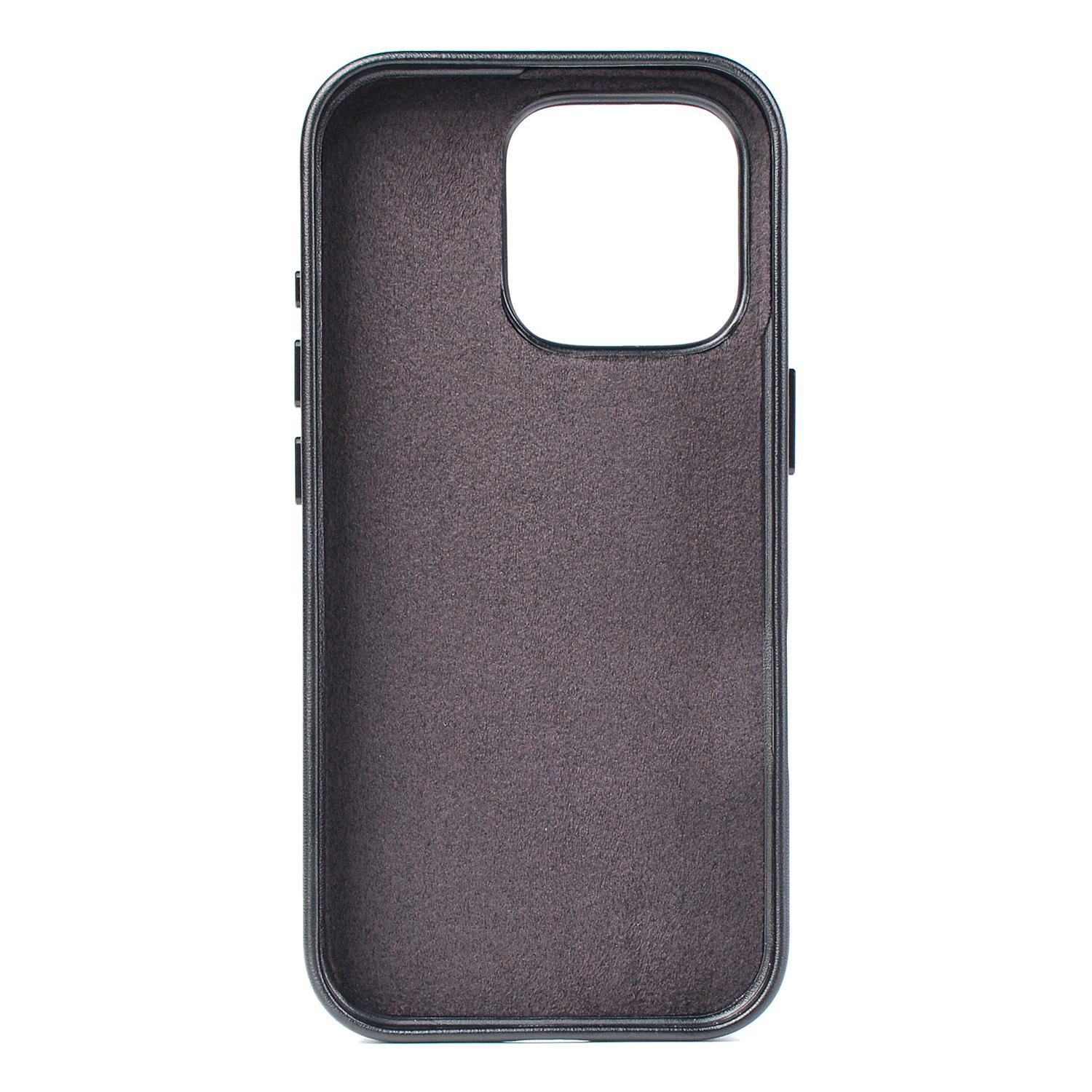 iPhone 16 Pro Max MagSafe Leder Case Schutzhülle - Schwarz