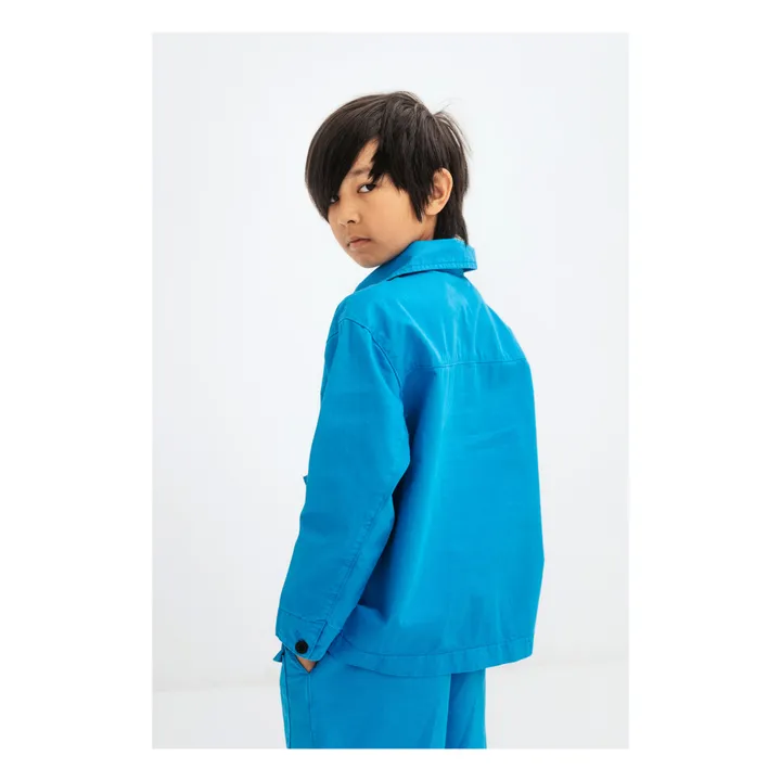 Repose AMS Veste Coton Bio Cargo | Bleu