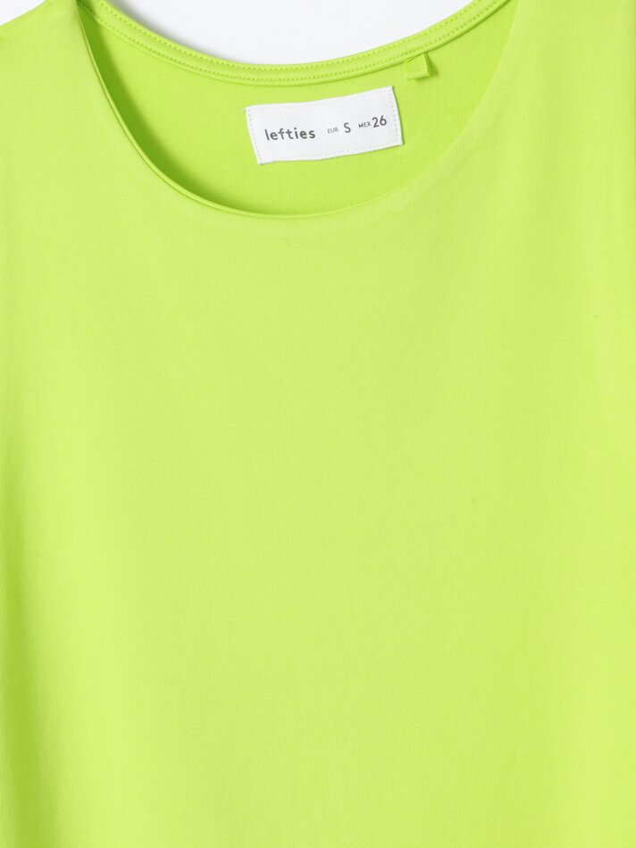 Body elástico com alças - Amarelo Fluorescente