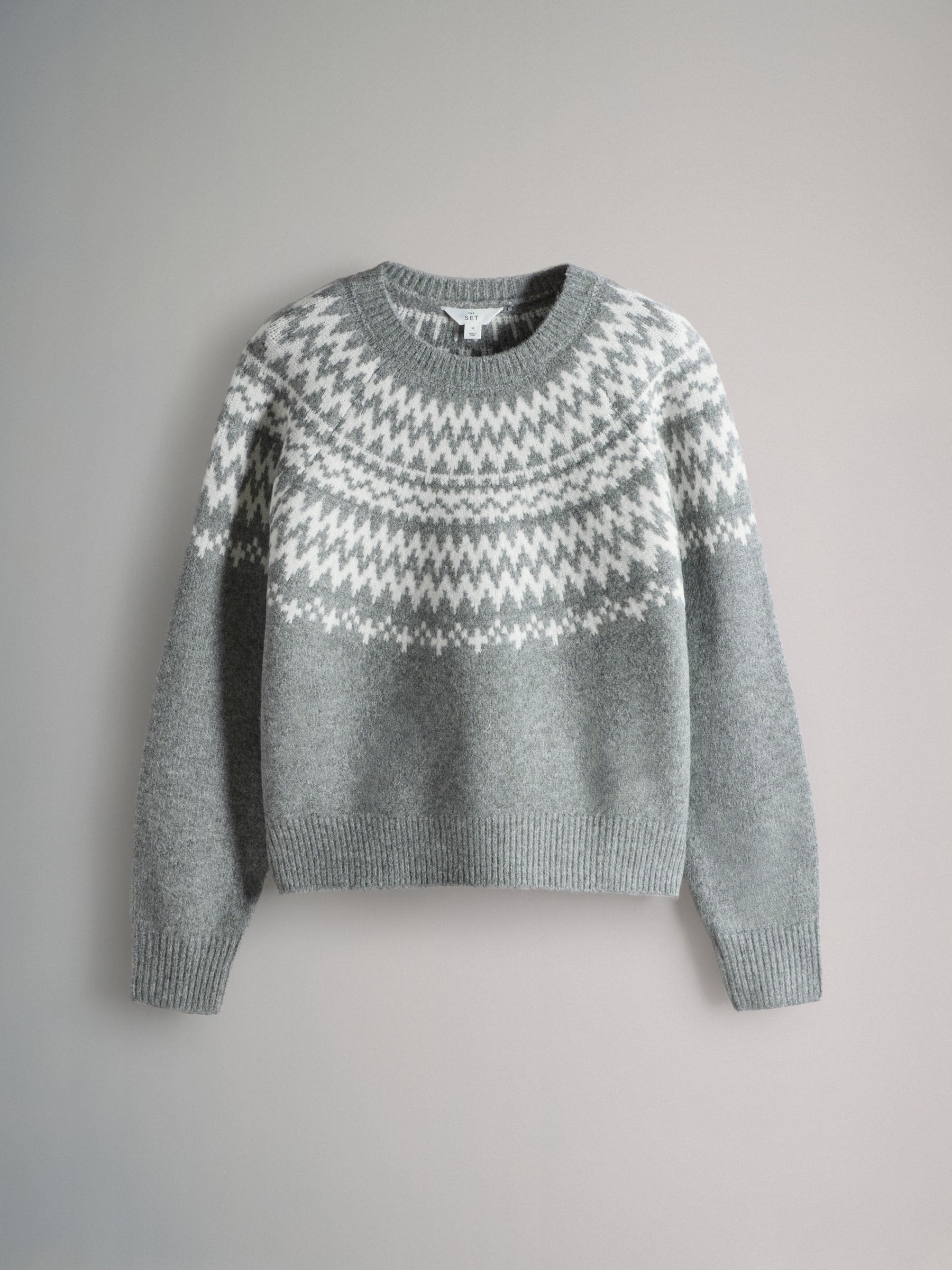 The Set 2 Pack Fairisle Pattern Knitted Jumper and Cardigan Set