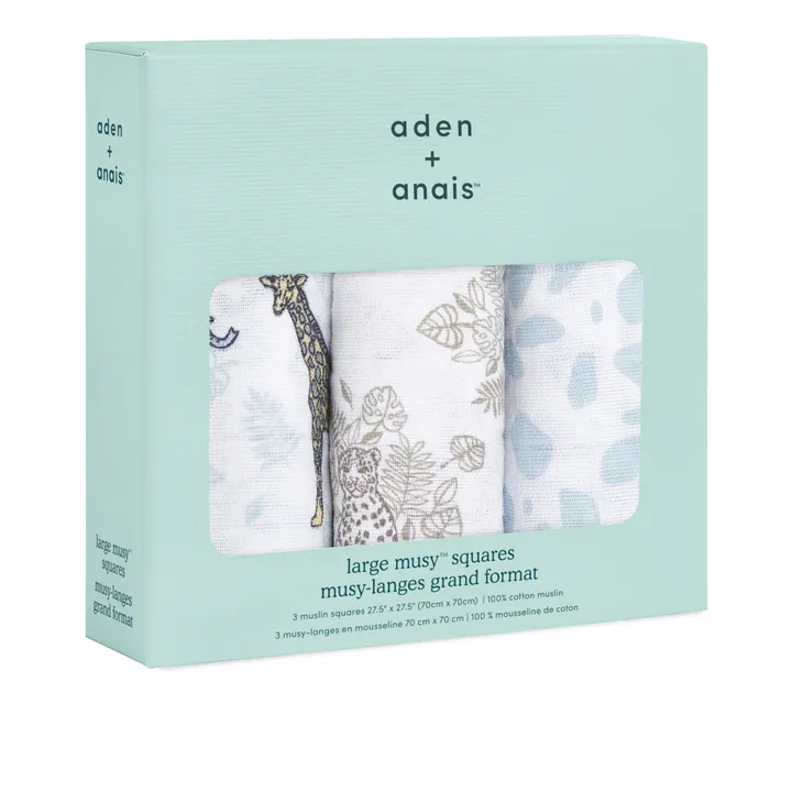 aden + anais Musy-langes Jungle - Pack de 3