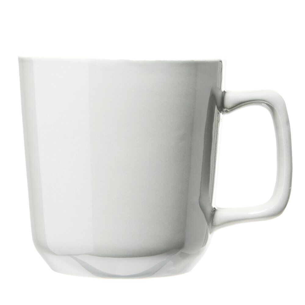 Tasse en grès carrée gris avec anse Ø9,4xH10cm 420ml
