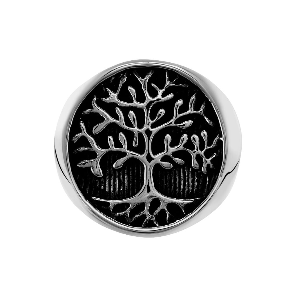 Bague Acier Vieillit Ron