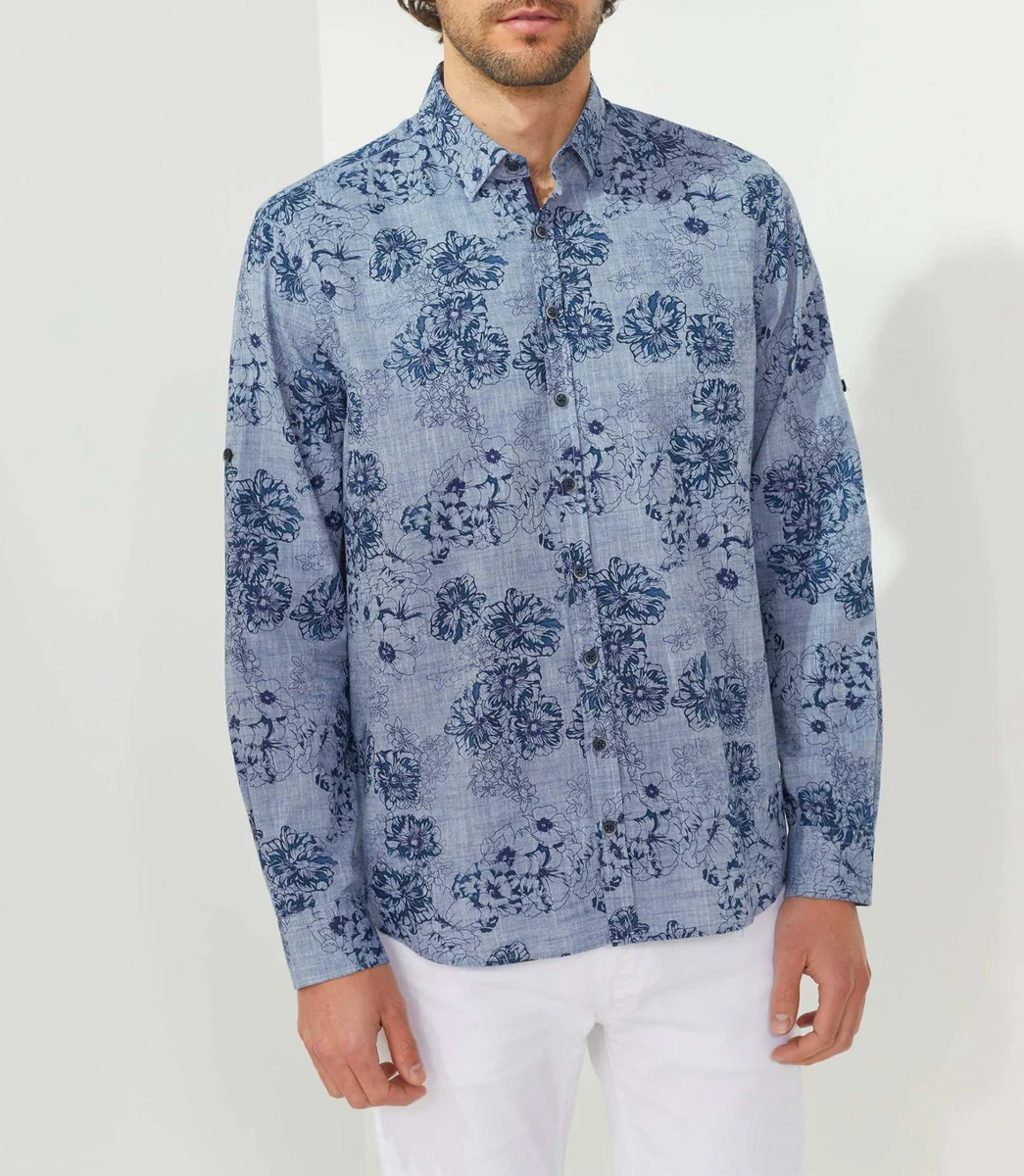 Chemise casual marine 