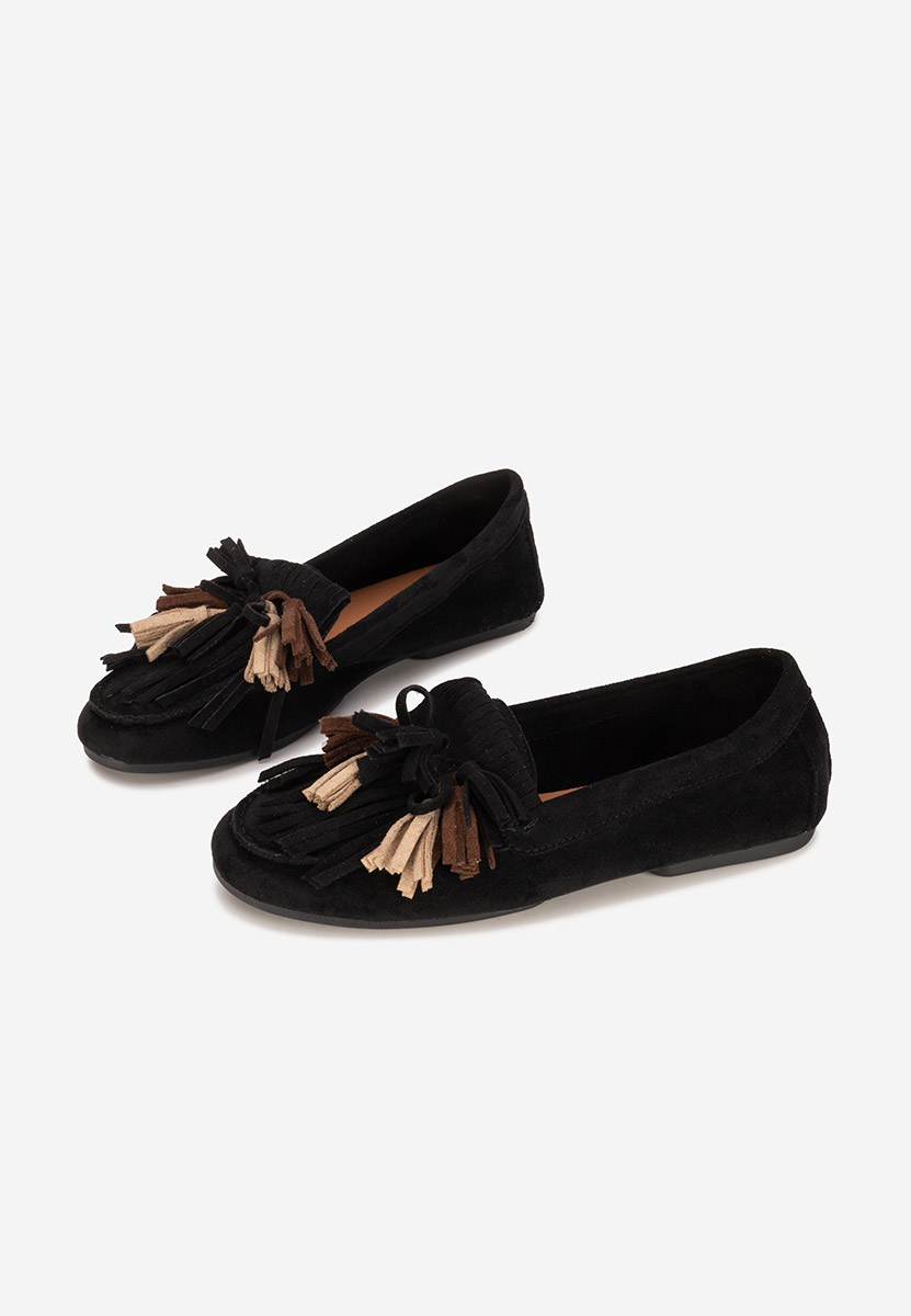 Mocassins femme noirs Sedania
