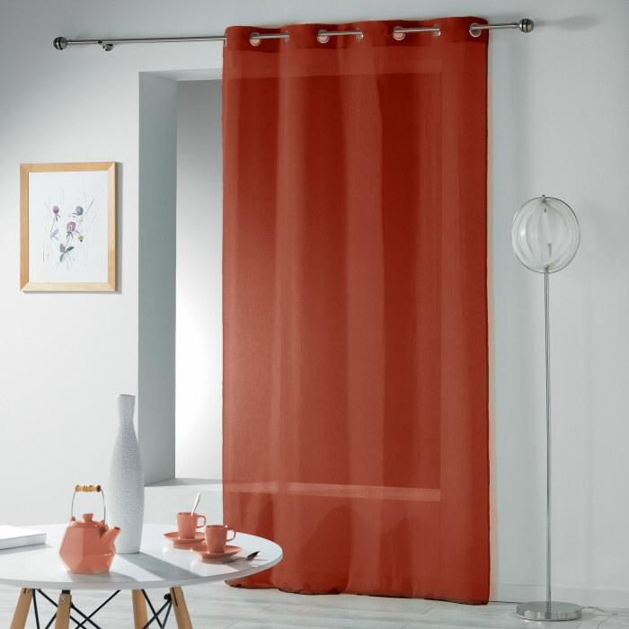 PANNEAU A OEILLETS 140 X 240 CM TELMA TERRACOTTA