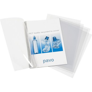 Plats de couverture, A4, rPET, transparent, 0,20 mm