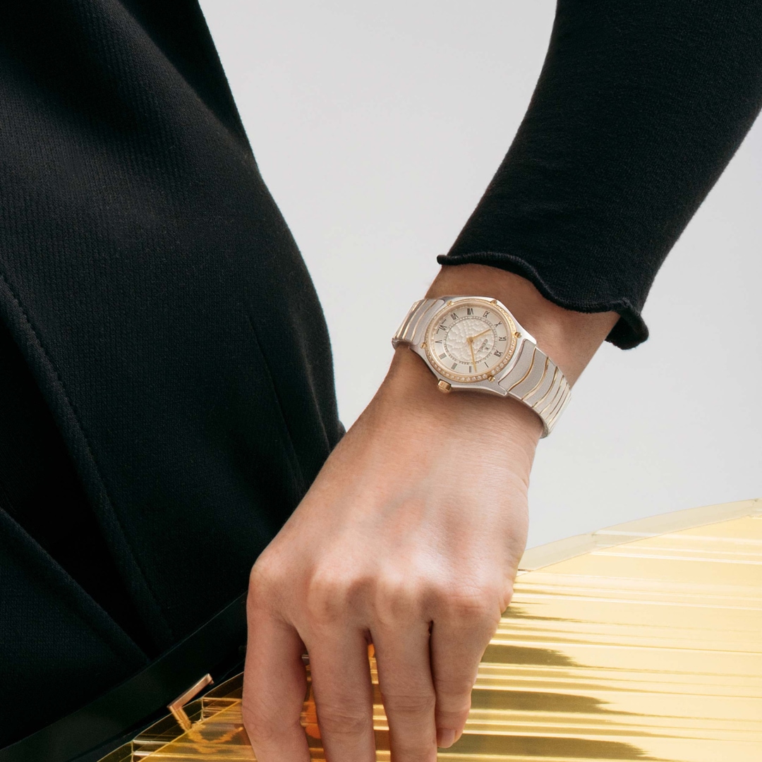 Ebel Sport Classic Lady Diamonds Bicolor / Silbrig 33mm