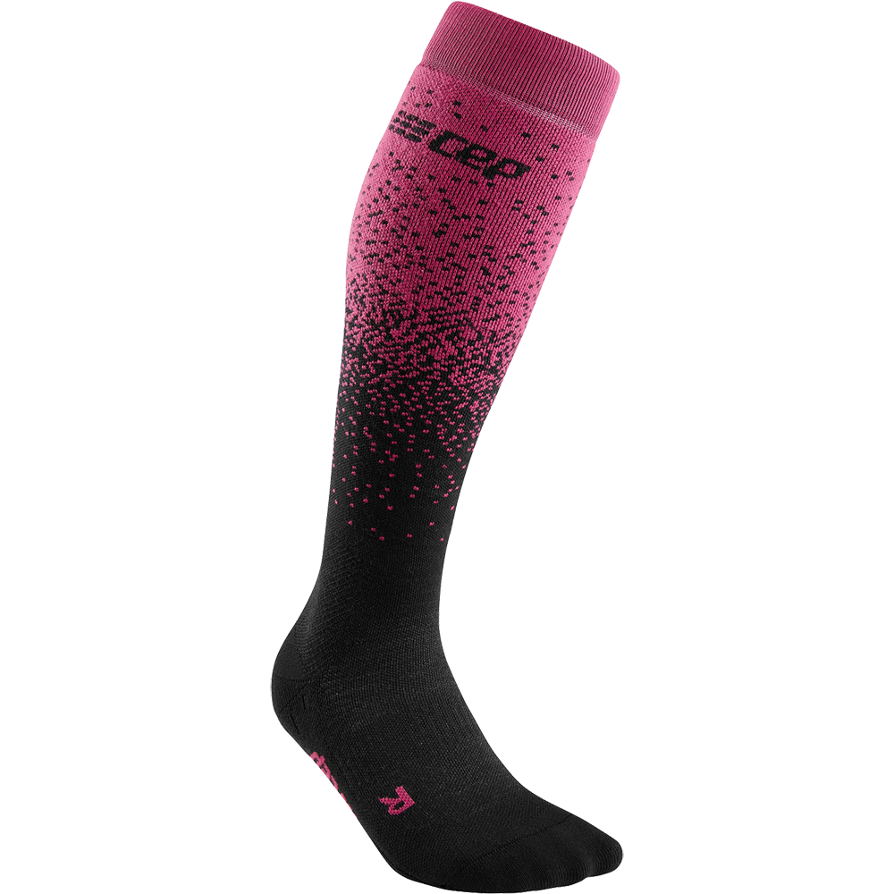 CEP Snowfall Compression Skisocken Damen schwarz