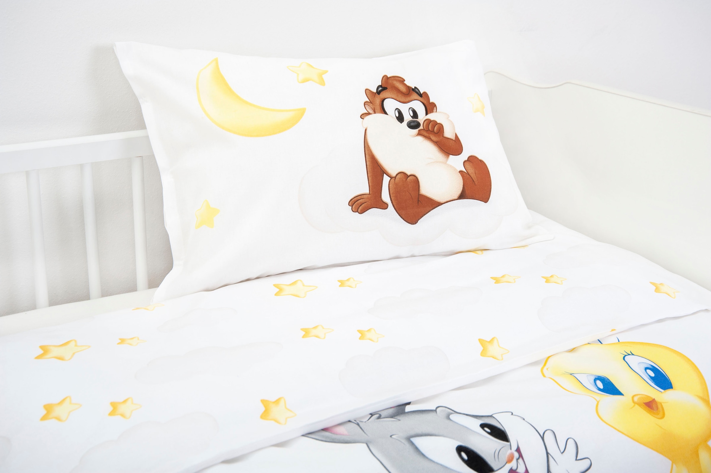 LOONEY TUNES Babybettwäsche »Looney Tunes« 2 Stk. tlg. mit liebevollem Motiv