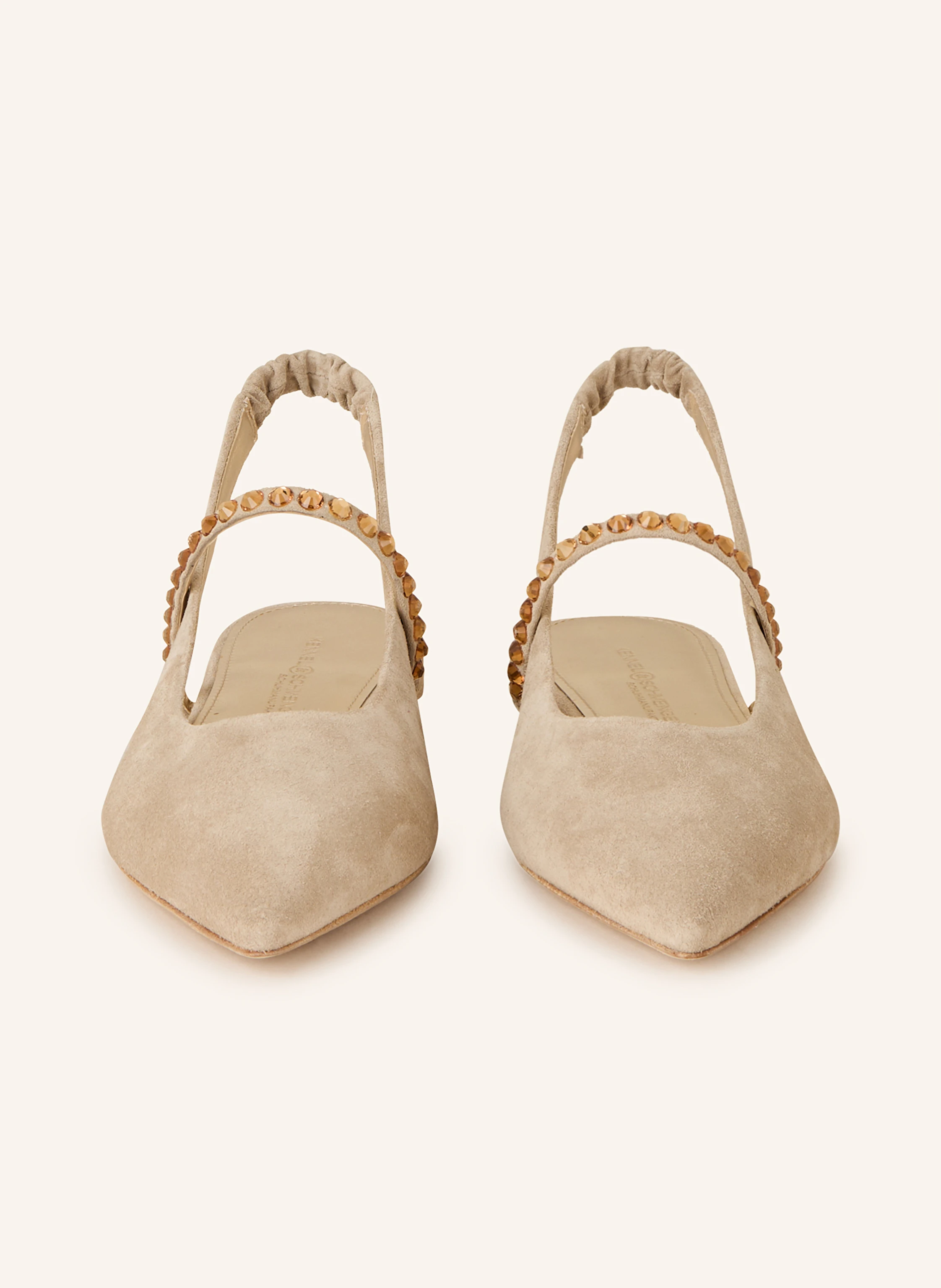KENNEL & SCHMENGER Sling-Ballerinas GRETA mit Schmucksteinen