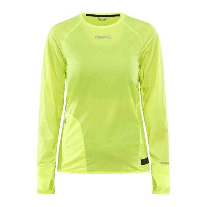 Craft Dame Trøjer PRO Hypervent LS Wind Top Gul