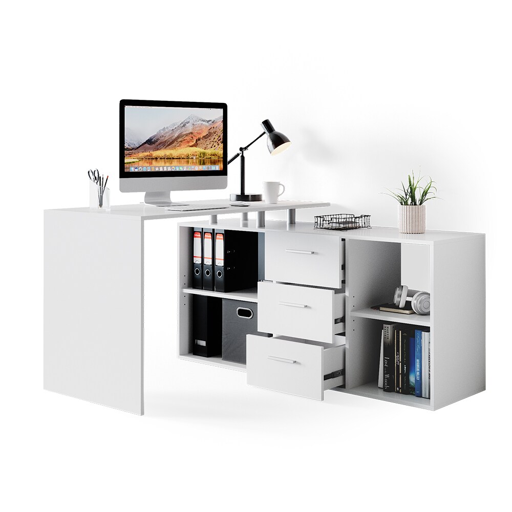 Vicco Eckschreibtisch Schreibtisch Bürotisch Dante Winkelschreibtisch PC-tisch