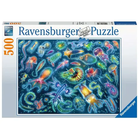 Ravensburger Puzzle - Farbenfrohe Quallen, 500 Teile