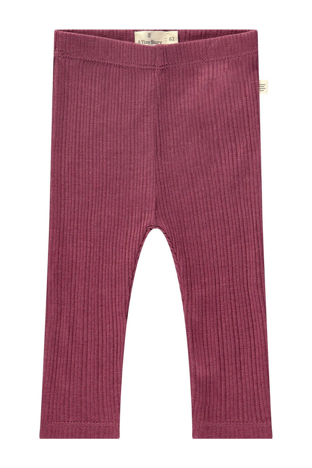 A Tiny Story baby regular fit broek rood