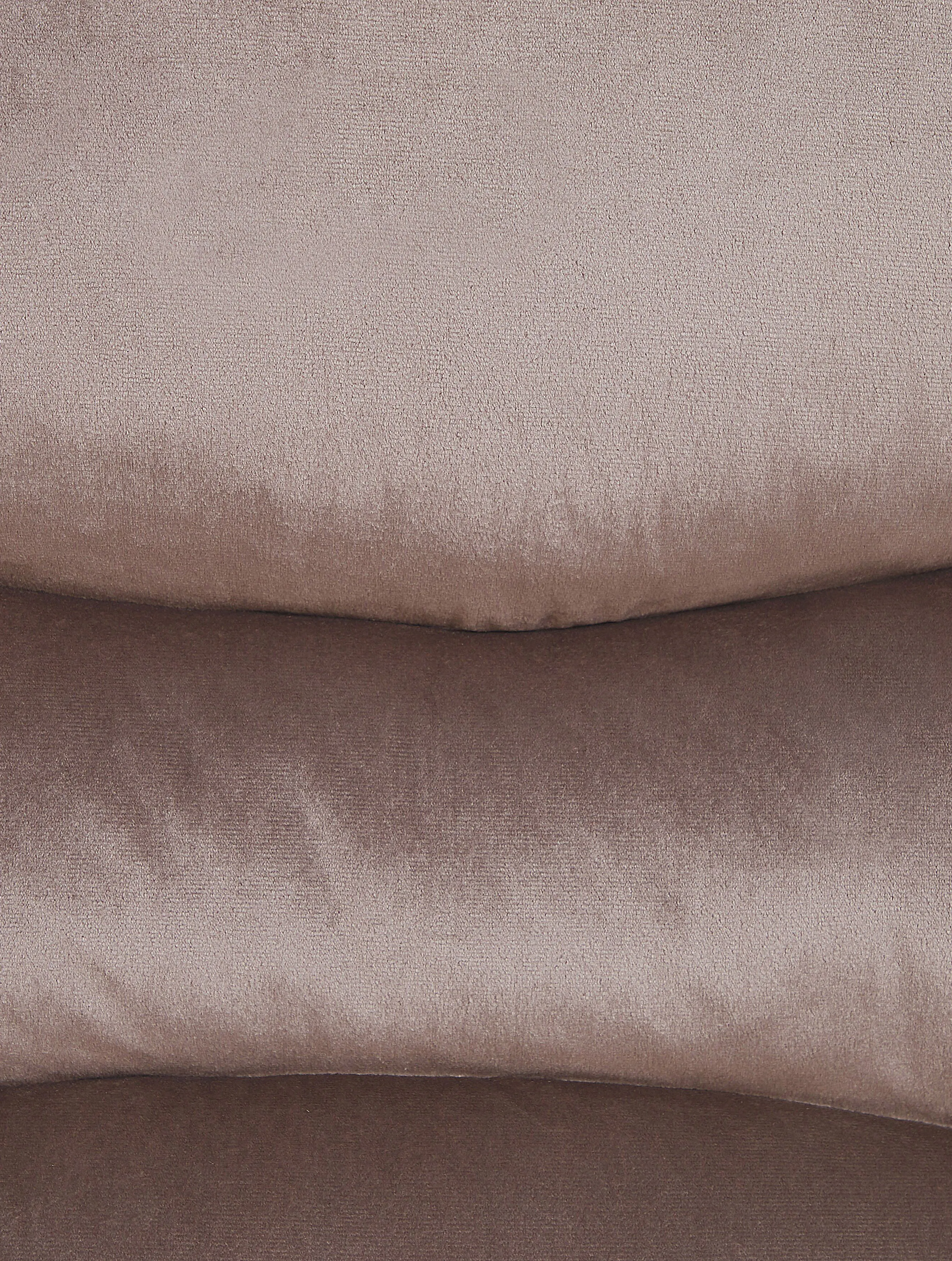 Relaxfauteuil ESLOV inclusief voetensteun Fluweel Beige Taupe