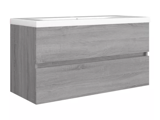Armoire d'évier Sonoma gris 90x38,5x45 cm Bois d'ingénierie