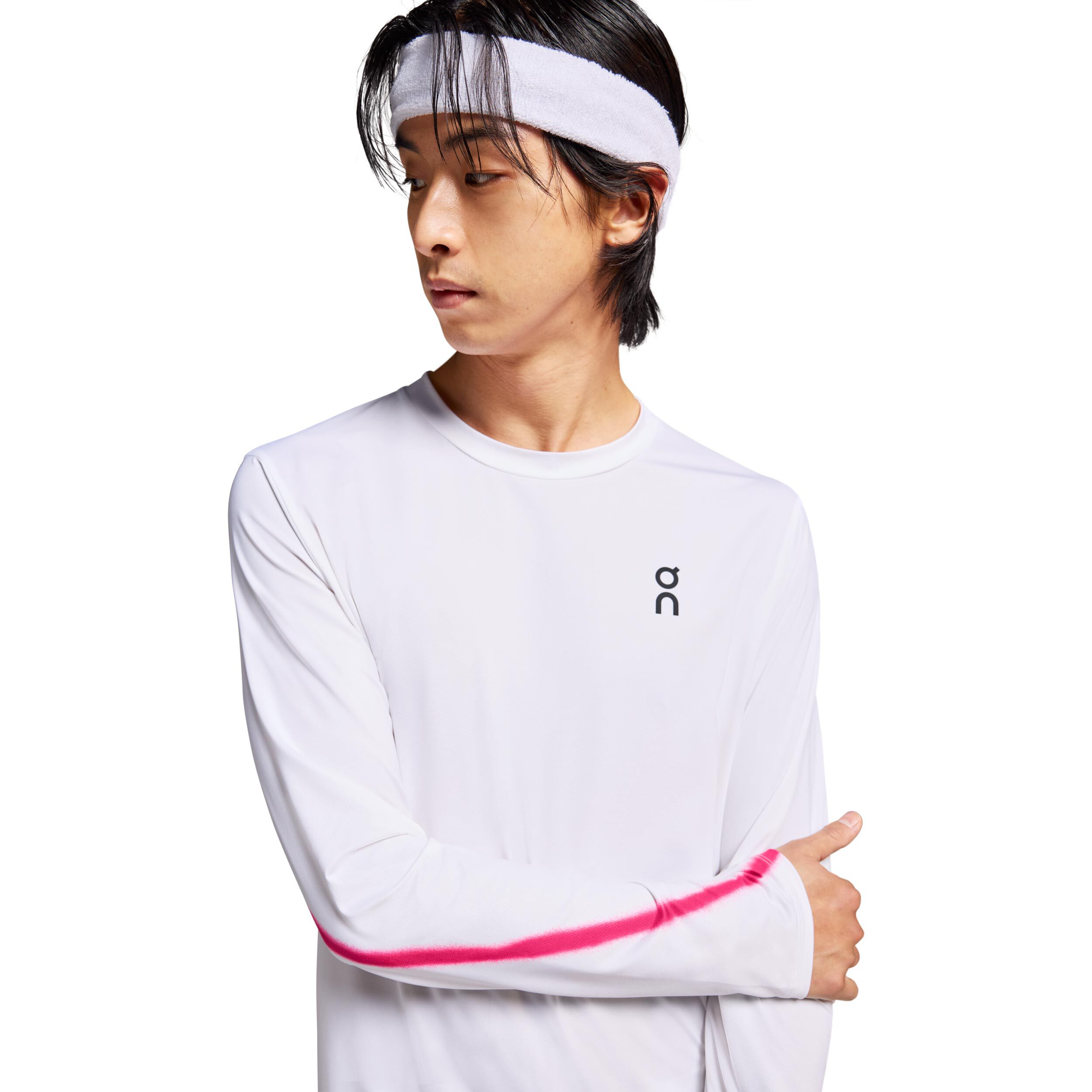 On Court Haut Manches Longues Hommes - Blanc