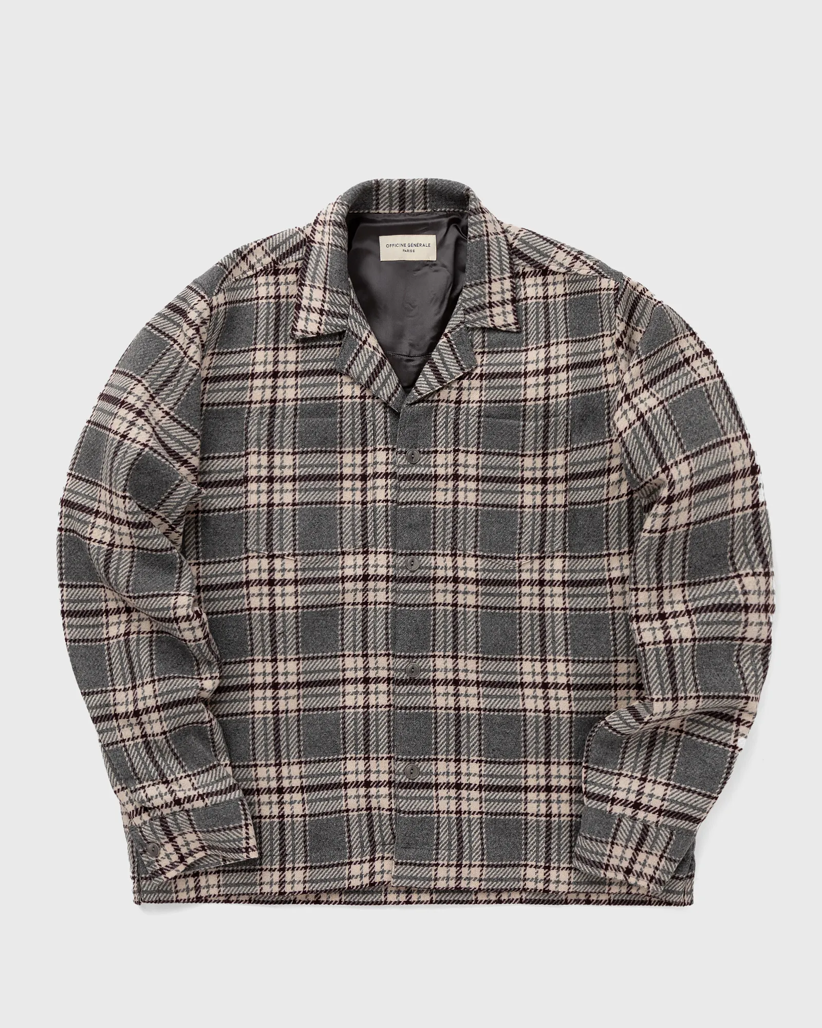 Officine Générale JUSTIN OVS JAP CO TEXTUR CHECK