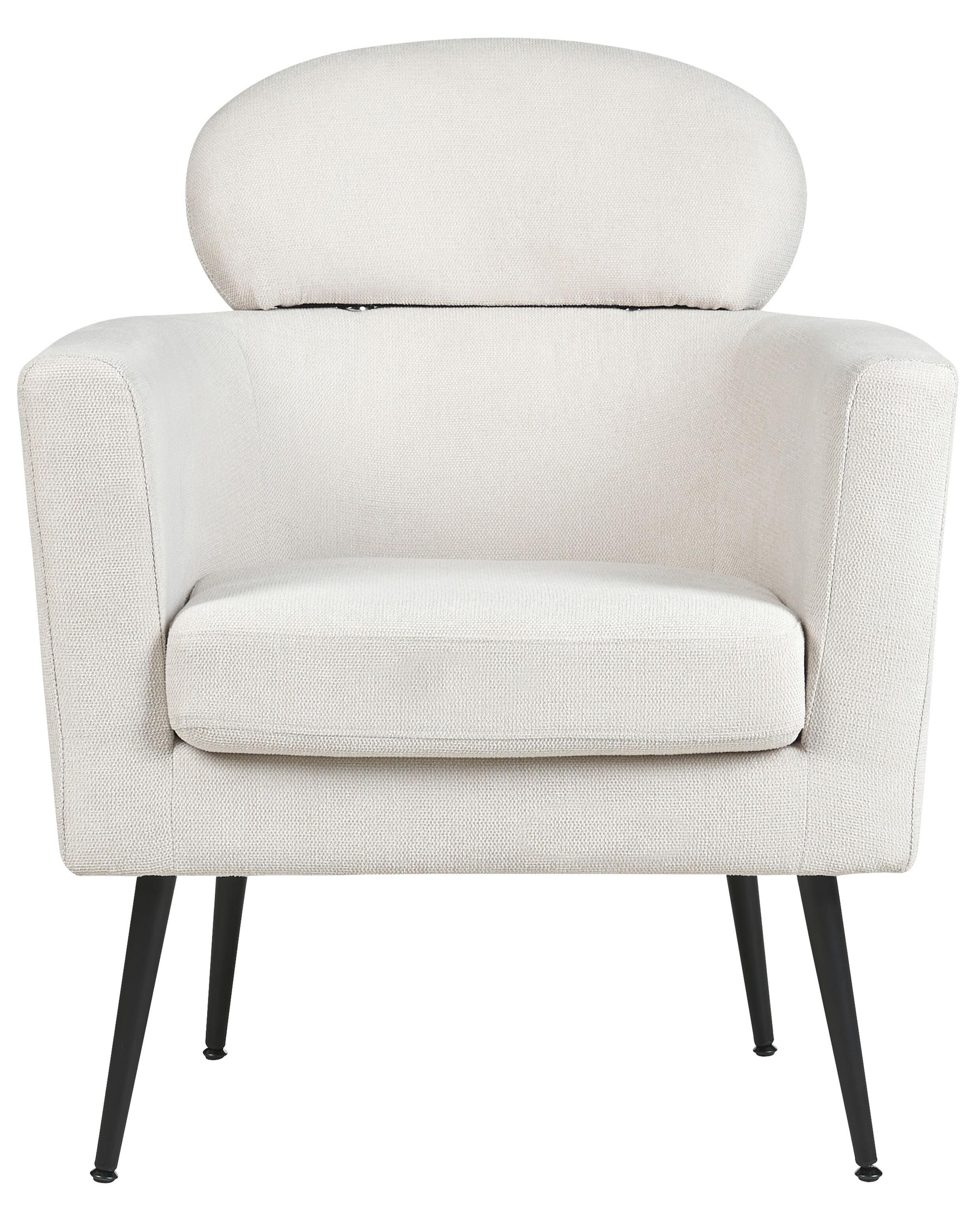 Fauteuil SOBY Stof Gebroken wit