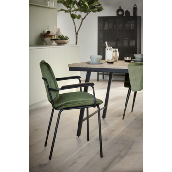 KARWEI eettafel Mateo visgraat teakhout 200 x 90 cm